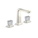 Two Handle Widespread Bathroom Sink Faucet in Polished Nickel