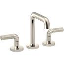 Two Handle Widespread Bathroom Sink Faucet in Satin Nickel 