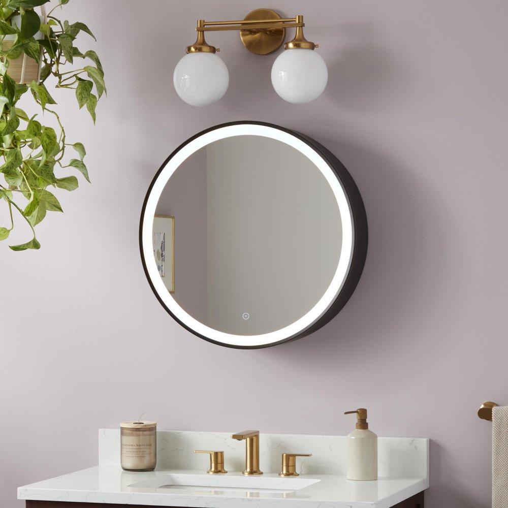 24 SLIDING DR LED MED CAB MABL 