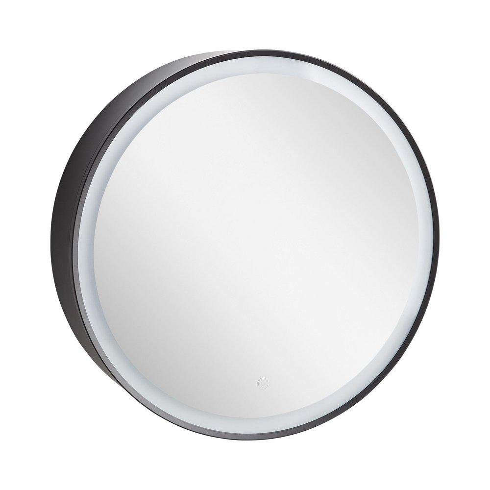 24 in. Sliding Door LED Medicine Cabinet in Matte Black 