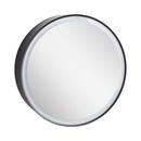 24 in. Sliding Door LED Medicine Cabinet in Matte Black 