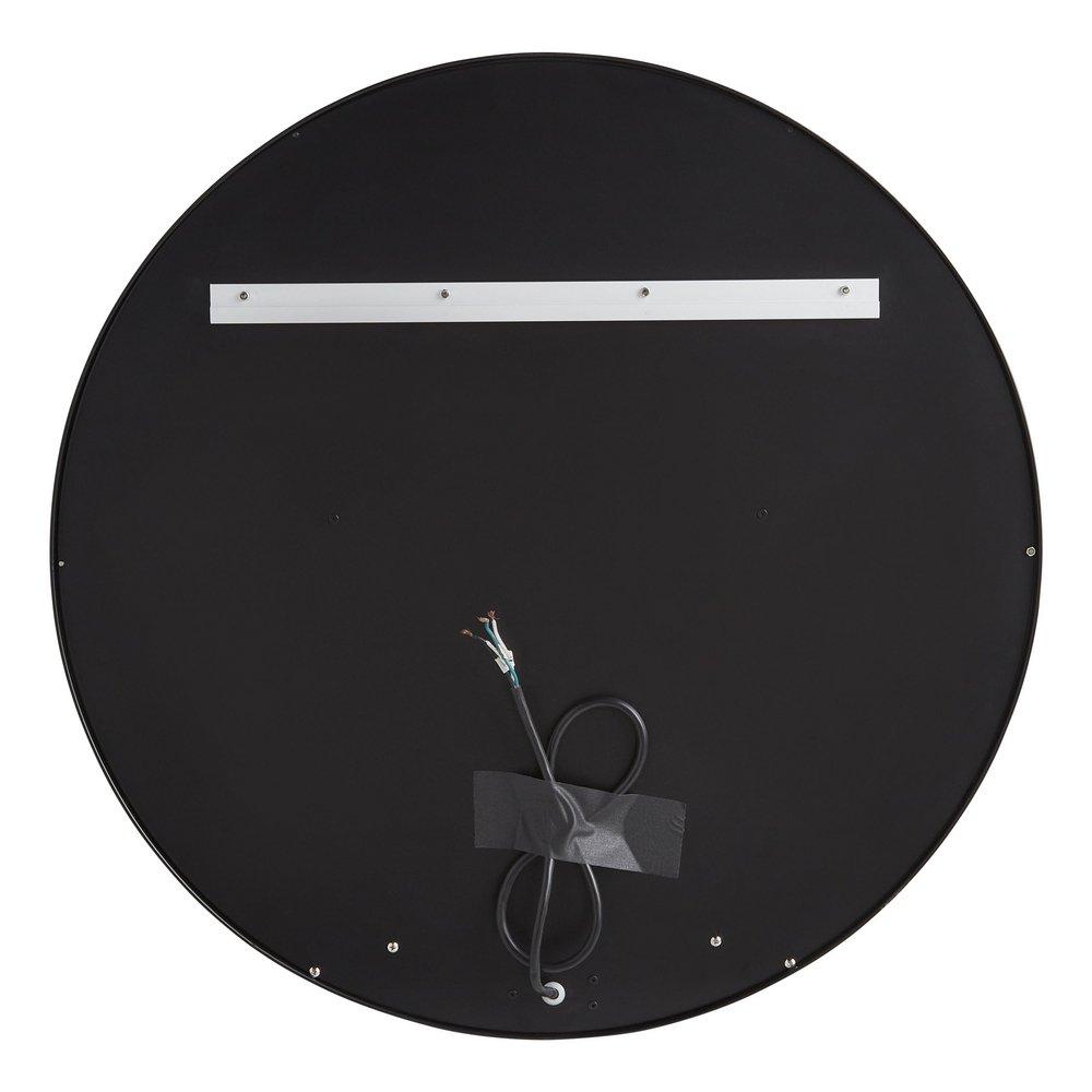 24 in. Sliding Door LED Medicine Cabinet in Matte Black 