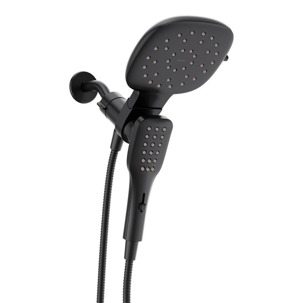 Multi Function Showerhead with Hand Shower in Matte Black 