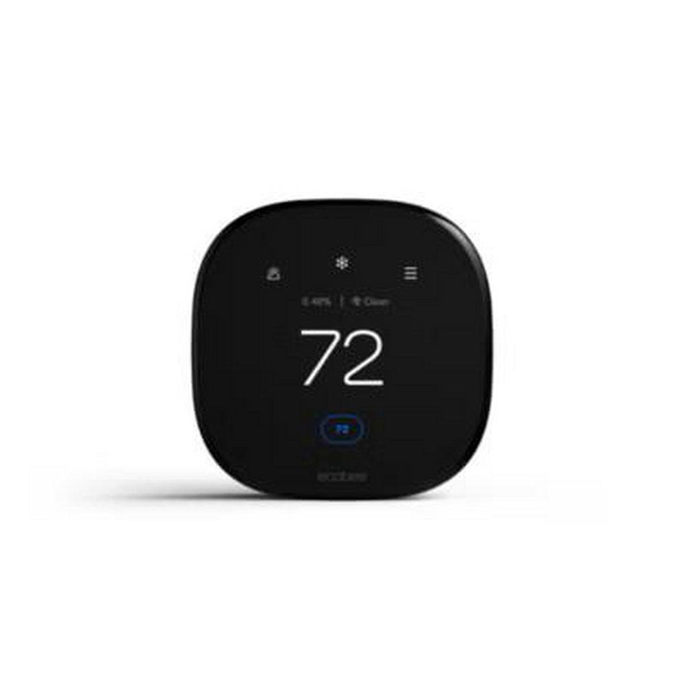Carrier Corporation Black Programmable Thermostat in Black and Silver 