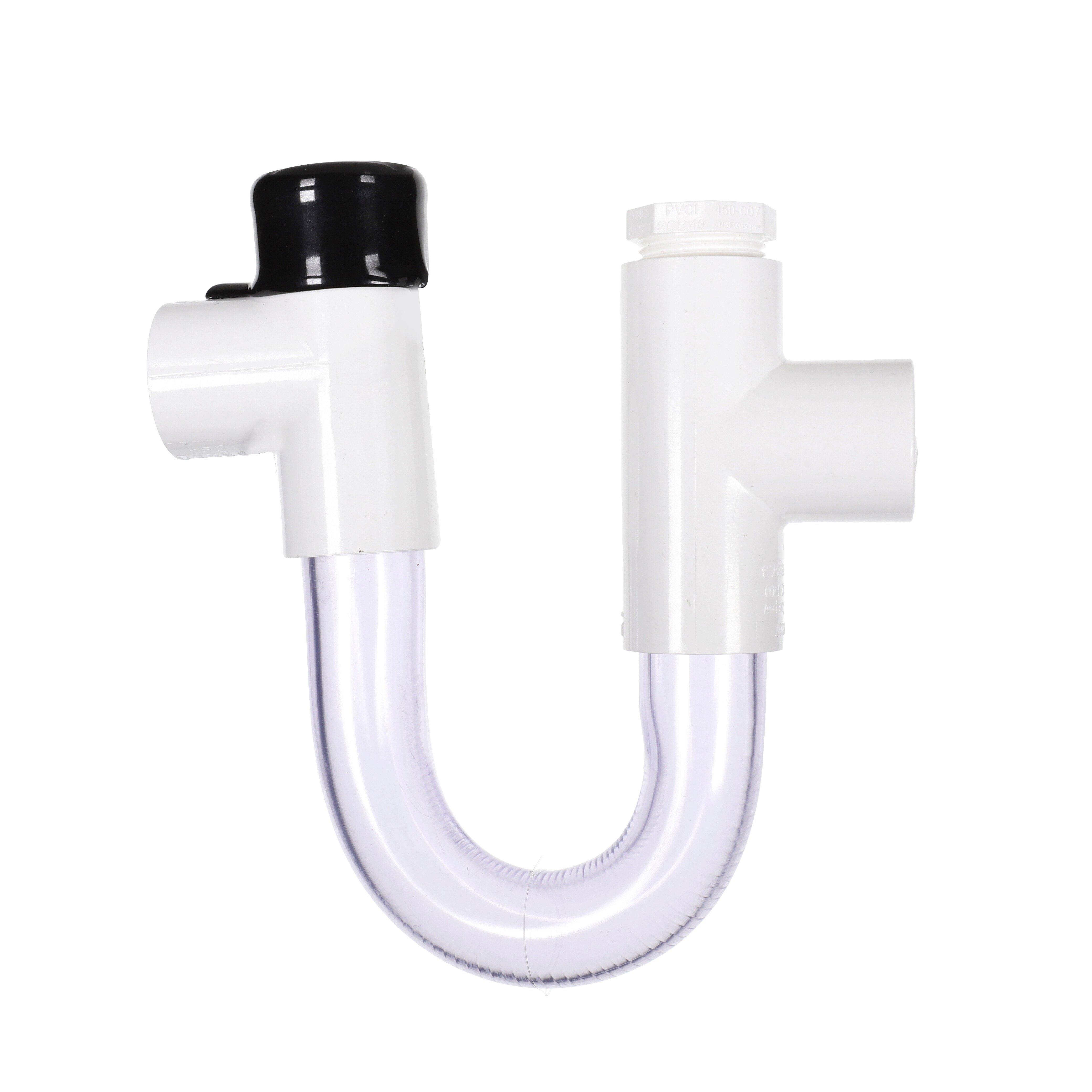 DiversiTech&reg; White 14 in. Condensate Drain Pan Trap Plastic 
