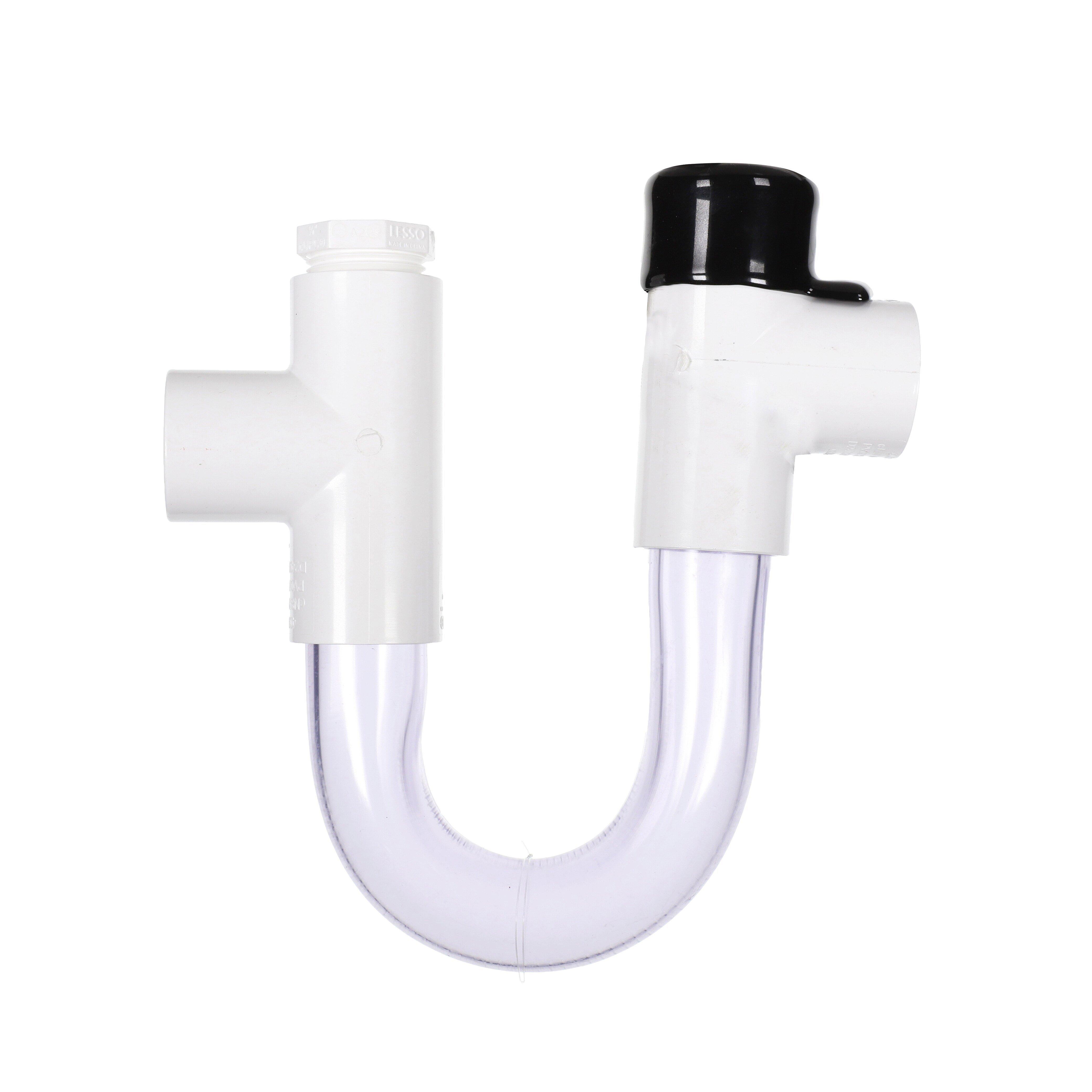 DiversiTech&reg; White 14 in. Condensate Drain Pan Trap Plastic 