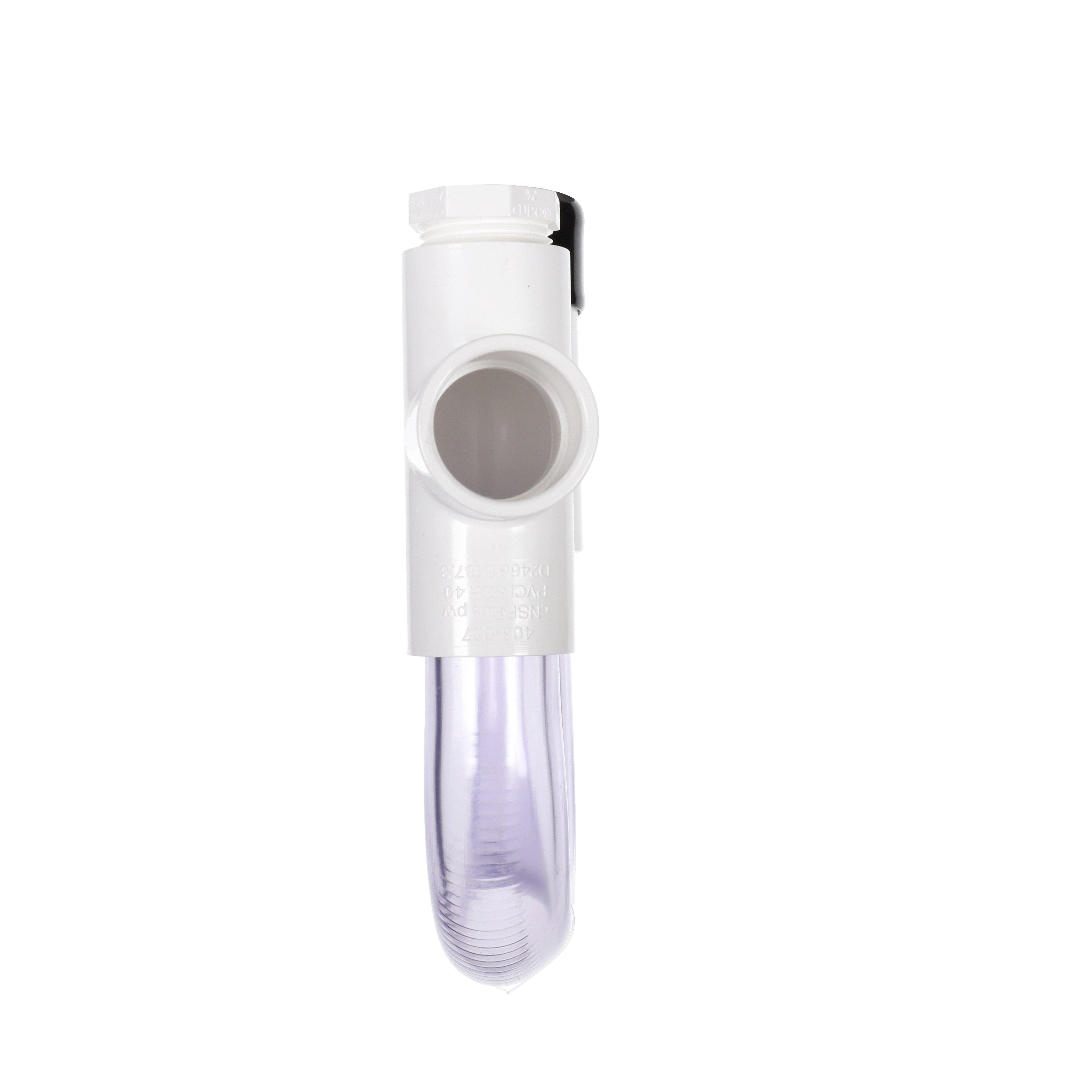 DiversiTech&reg; White 14 in. Condensate Drain Pan Trap Plastic 