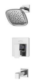 VERITY SINGLE HANDLE WALL MOUNTED TUB AND SHOWER TRIM KIT WITH DIVERTER LEVER VALVE NOT INCLUDED CHROME 
