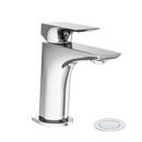 VERITY SINGLE-HOLE SINGLE-HANDLE BATHROOM FAUCET WITH PUSH POP DRAIN 1.0 GPM CHROME 