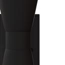 60W 2-Light 13.5" Wall Sconce in Flat Matte Black 