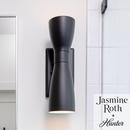 60W 2-Light 13.5" Wall Sconce in Flat Matte Black 