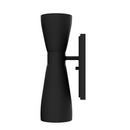60W 2-Light 13.5" Wall Sconce in Flat Matte Black 