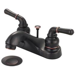 Two Handle Centerset Bathroom Sink Faucet in Moroccan Bronze