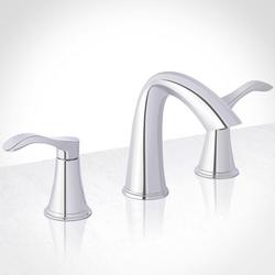 Two Handle Widespread Bathroom Sink Faucet in Chrome