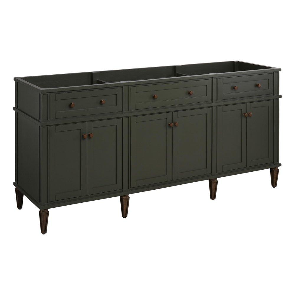 72 ELMDALE VANITY - DARK OLIVE GREEN - VANITY CABINET ONLY 