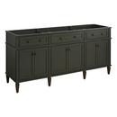 72 ELMDALE VANITY - DARK OLIVE GREEN - VANITY CABINET ONLY 
