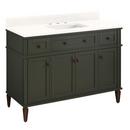 48 in. Vanity with Undermount Sink in Dark Olive Green