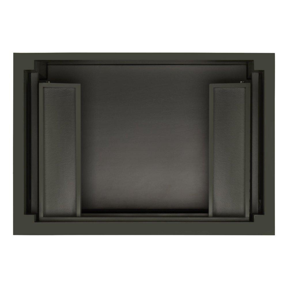30 ELMDALE VANITY WITH RECTANGULAR UNDERMOUNT SINK - DARK OLIVE GREEN - ARCTIC WHITE - SINGLE HOLE 