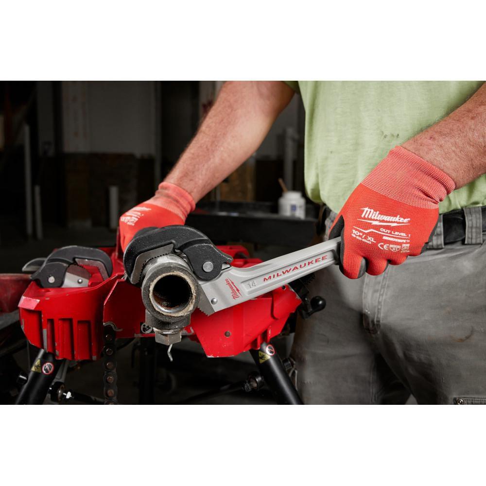 14 ALUMINUM SELF-ADJUSTING PIPE WRENCH 