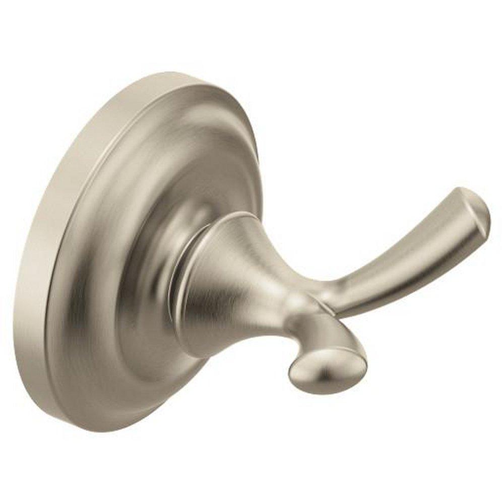 MADISON BRUSHED NICKEL DOUBLE ROBE HOOK 