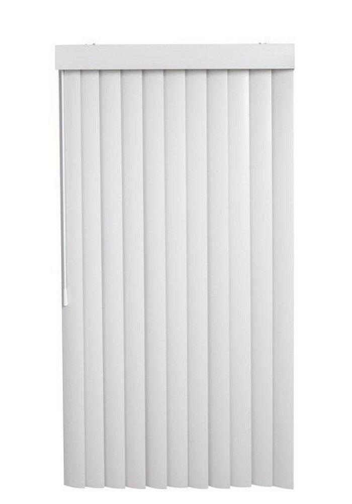 96 in. Vertical Blind Replacement Vanes in Smooth White (Pack of 100) 