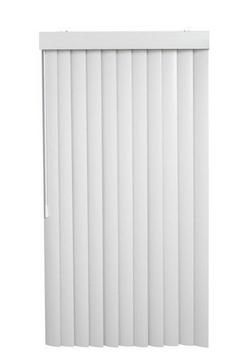 96 in. Vertical Blind Replacement Vanes in Smooth White (Pack of 100)