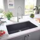 LIVEN 33 DUAL MOUNT SINGLE BOWL KITCHEN SINK - ANTHRACITE 