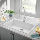 LIVEN 33 DUAL MOUNT SINGLE BOWL KITCHEN SINK - WHITE 