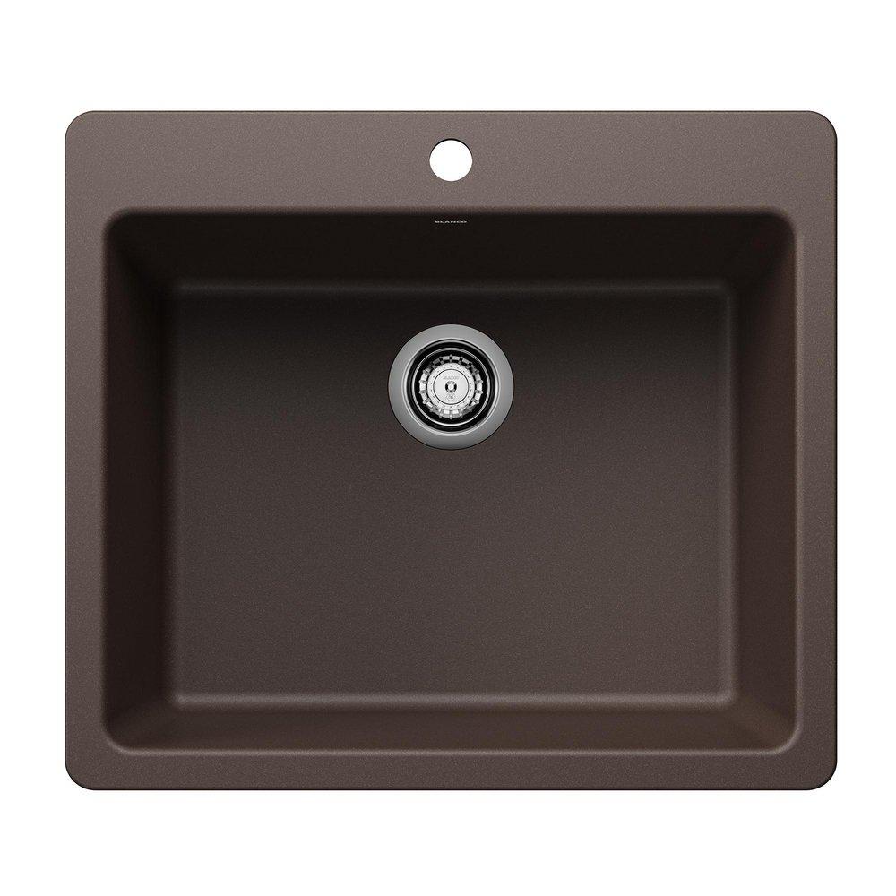 LIVEN 25 DUAL MOUNT SINGLE BOWL KITCHEN SINK - CAFT 