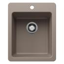 17 in. Dual Mount Silgranit Bar Sink in Truffle