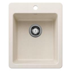 17 in. Dual Mount Silgranit Bar Sink in Soft White