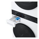 2.3 CU.FT. WASHER 4.2 CU.FT. DUAL INVERTER HEAT PUMP VENTLESS DRYER WASHTOWER WITH CENTER CONTROL AND AIDD WHITE 