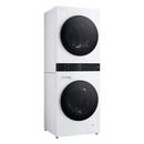 2.4 CU.FT. WASHER 4.2 CU.FT. DUAL INVERTER HEAT PUMP VENTLESS DRYER WASHTOWER WITH CENTER CONTROL AND AIDD WHITE 