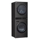 5.0 CU.FT. WASHER 7.8 CU.FT. DUAL INVERTER HEAT PUMP VENTLESS DRYER WASHTOWER WITH CENTER CONTROL AND TURBOWASH360 BLACK STEEL 