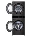 5.0 CU.FT. WASHER 7.8 CU.FT. DUAL INVERTER HEAT PUMP VENTLESS DRYER WASHTOWER WITH CENTER CONTROL AND TURBOWASH360 BLACK STEEL 