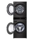 5.0 CU.FT. WASHER 7.8 CU.FT. DUAL INVERTER HEAT PUMP VENTLESS DRYER WASHTOWER WITH CENTER CONTROL AND TURBOWASH360 BLACK STEEL 