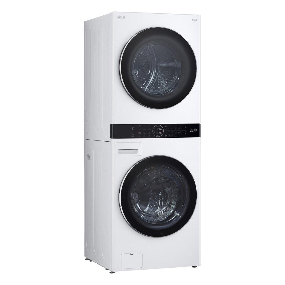 5.0 CU.FT. WASHER 7.8 CU.FT. DUAL INVERTER HEAT PUMP VENTLESS DRYER WASHTOWER WITH CENTER CONTROL AND TURBOWASH360 WHITE 