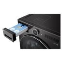 5.0 CU.FT. MEGA CAPACITY FRONT LOAD WASHER DRYER COMBO WITH TURBOWASH360 EZDISPENSE AND WI-FI CONNECTIVITY BLACK STEEL 