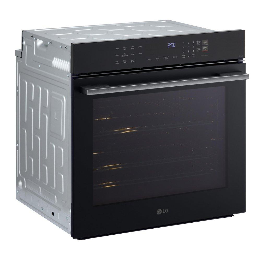 24 3.0 CU.FT SINGLE CONVECTION WALL OVEN SELF CLEAN BLACK 