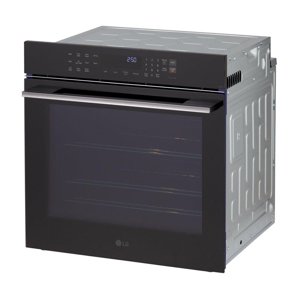 24 3.0 CU.FT SINGLE CONVECTION WALL OVEN SELF CLEAN BLACK 