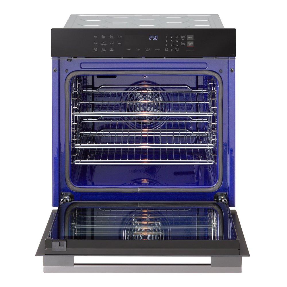 24 3.0 CU.FT SINGLE CONVECTION WALL OVEN SELF CLEAN BLACK 