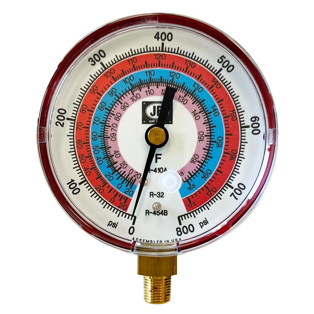 3-1/8 REPLACEMENT PRESSURE GID GAUGE R32, R454B, 410A, A2L COMPATIBLE 