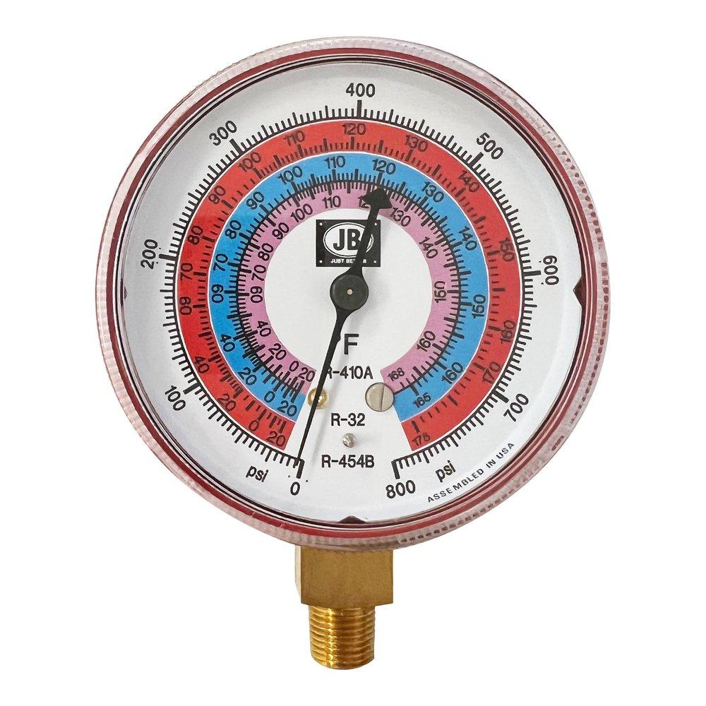 R-32, R-454B, R-410A 2.5 ILLUMINATING PRESSURE GAUGE 