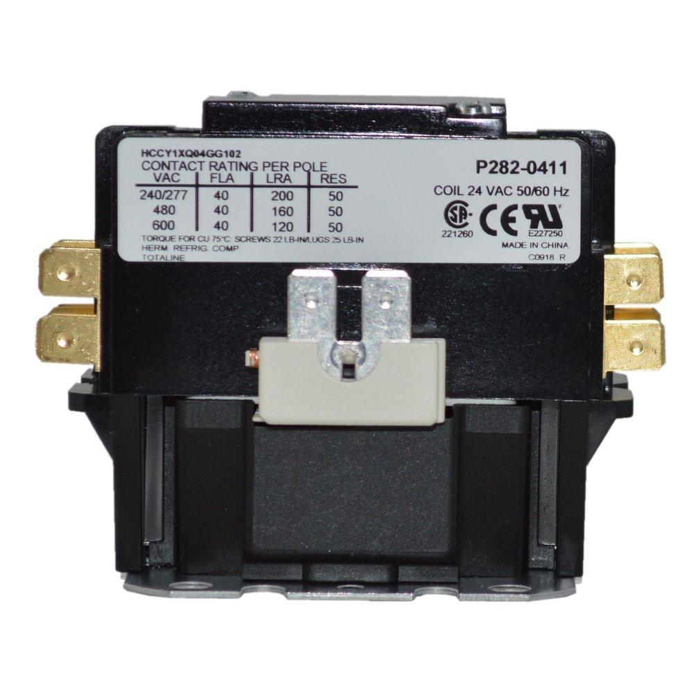 CONTACTOR 24V 40 AMP 1-POLE LUG TERM 