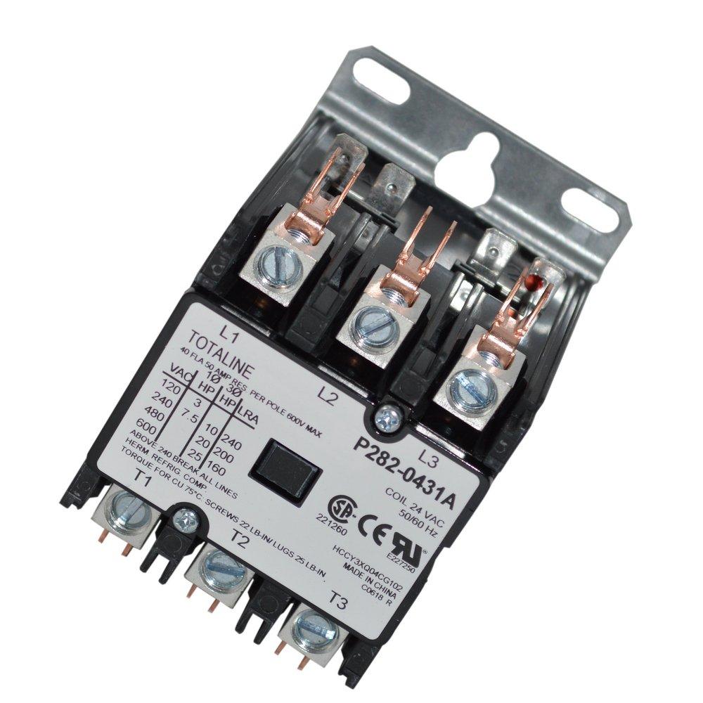 CONTACTOR 24V 40 AMP 3-POLE 