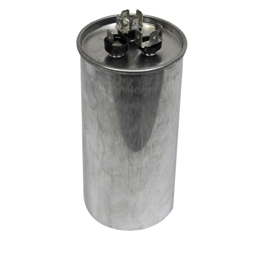 DUAL RUN CAPACITOR 75/5 MFD 440V RND 