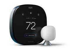 2H/2C Stage Programmable Thermostat in Black