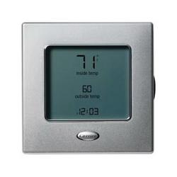 2H/2C Programmable Thermostat in Silver Metallic