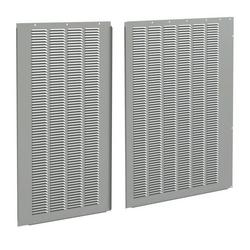 9 in. Grey Louvered Hood