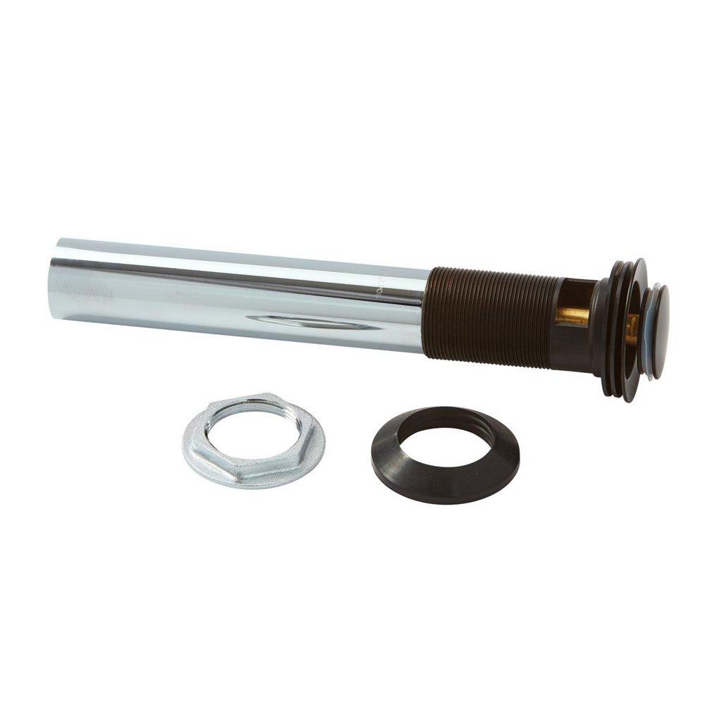 PUSH AND SEAL ALL METAL DRAIN IN MATTE BLACK 